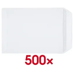 Steinmetz 500 Versandtaschen C5 ohne Fenster weiß, 22.9x16.2 cm