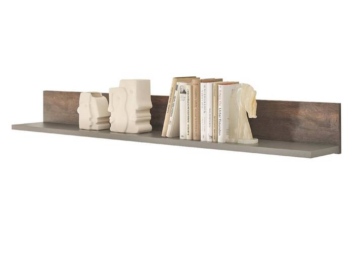 Furn.Design Wandboard Piano, Wandregal in Thermo Eiche und grau, Breite 150 cm