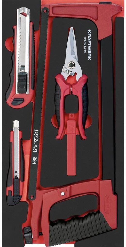 Werkzeugset KRAFTWERK "Pro Line 21-teilig", rot (bunt), Werkzeugsets, Werkzeugset bunt Einheitsgröße