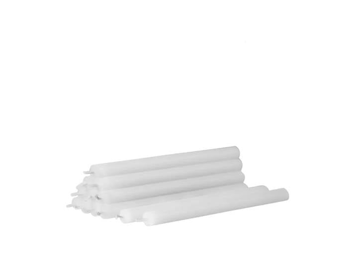 STOFF Nagel Bougies Nagel ensemble de 12 blanc