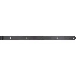 Ladenband DURAVIS® 800 ? 16 mm, gerade, Abschluss abgerundet, Material: Stahl, blau verzinkt, Oberfläche: schwarz-diamant