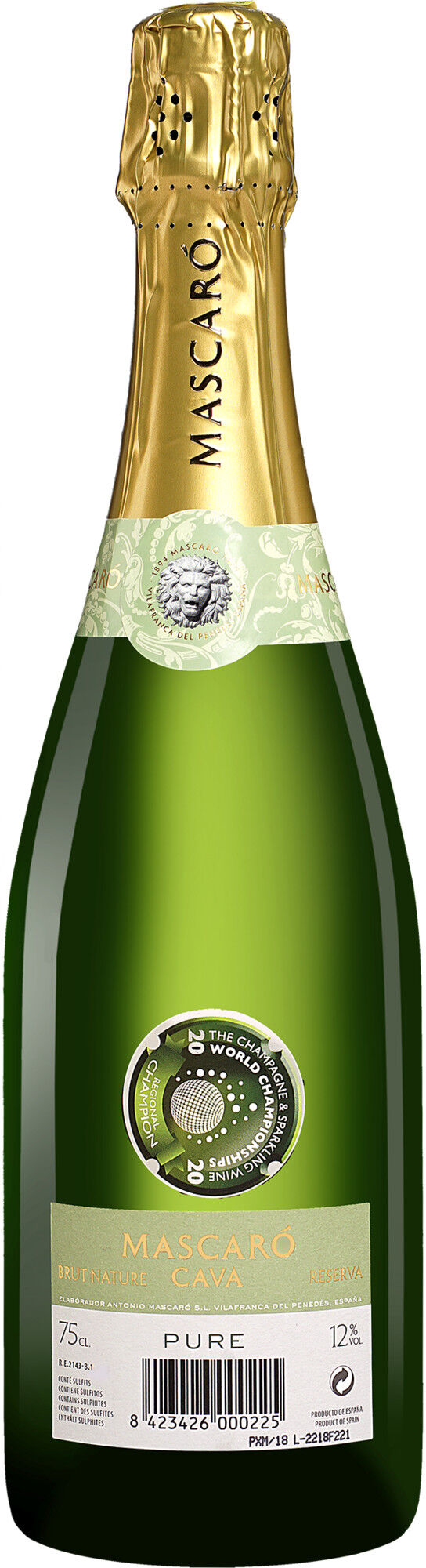 Mascaró Cava »Pure« Reserva Brut Nature 12% Vol. Sehr Trocken aus Spanien