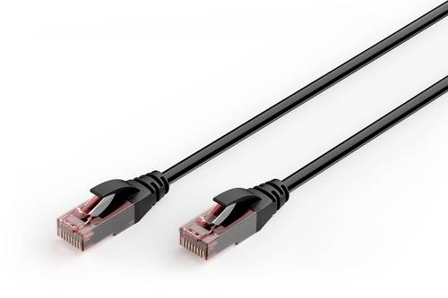 Digitus DK-1617-010-OD RJ45 Patchkabel CAT 6 1m Schwarz