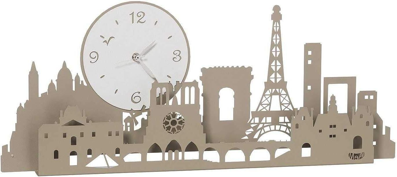 Arti e Mestieri Wandklok Paris City voor volwassenen