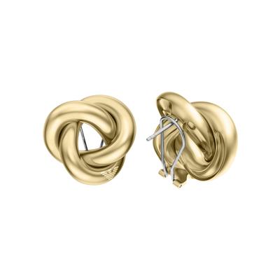 Paar Ohrstecker EMPORIO ARMANI, gold (gelbgoldfarben, edelstahlfarben), Ohrringe, Damen, Edelstahl Metall, Edelstahl, Metall