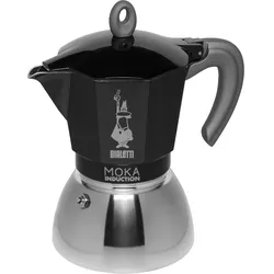 BIALETTI Espressokocher New Moka Induction 6 Tassen schwarz