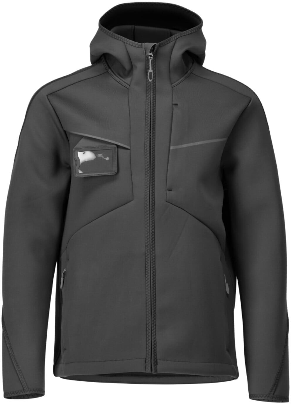 MASCOT Soft Shell Jacke Kapuze moderne Passform Größe L schwarz (22086-662-09-L)