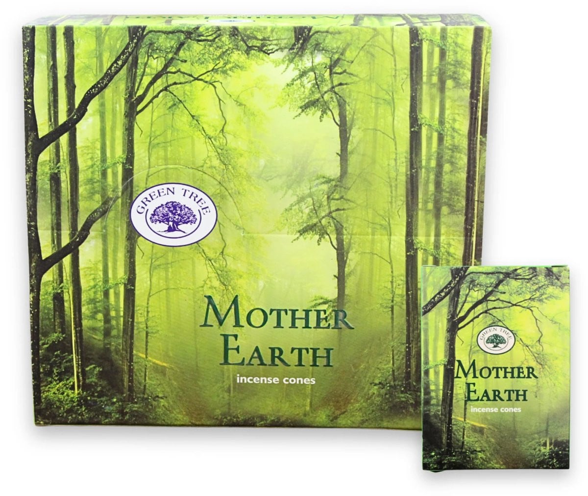 Green Tree Mother Earth wierookkegels - doos van 12 stuks