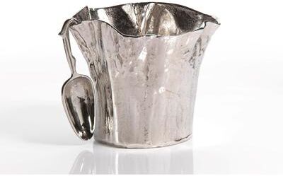 Zodax "12"" Diameter Aluminum Ice Bucket with Scoop"