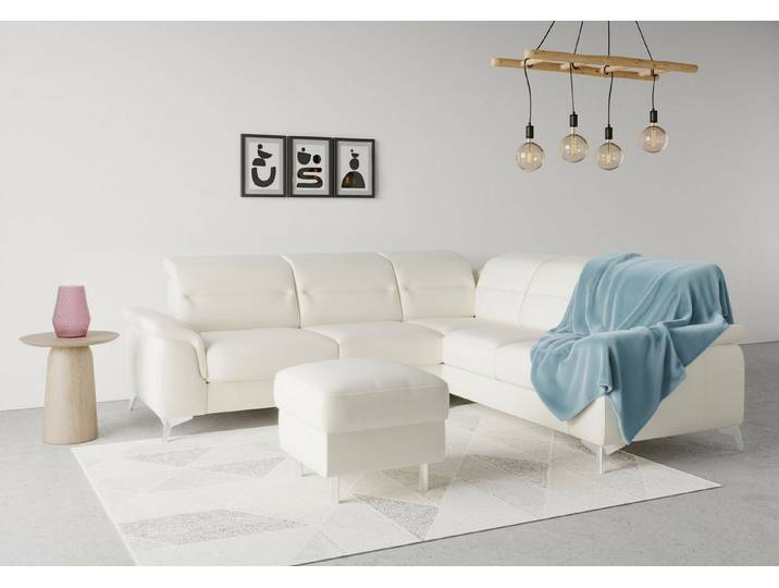 sit&more Ecksofa Sinatra L-Form, optional mit Kopfteilverstellung und Armteilfunktion