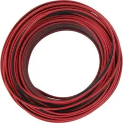 Kopp 33365999 Lautsprecherleitung, 2x 0, 5mm, Farbe: schwarz-rot