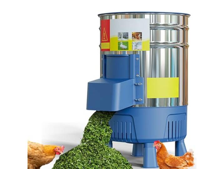 zenggp Futtermittelmühle, Elektrische Gewerbliche Getreidemühle Mit 25 Liter Edelstahlbehälter, Hohe Mahlleistung, Zum Zerkleinern Von Stroh, Gras, Gemüse Obst Und Kartoffeln(1500W)