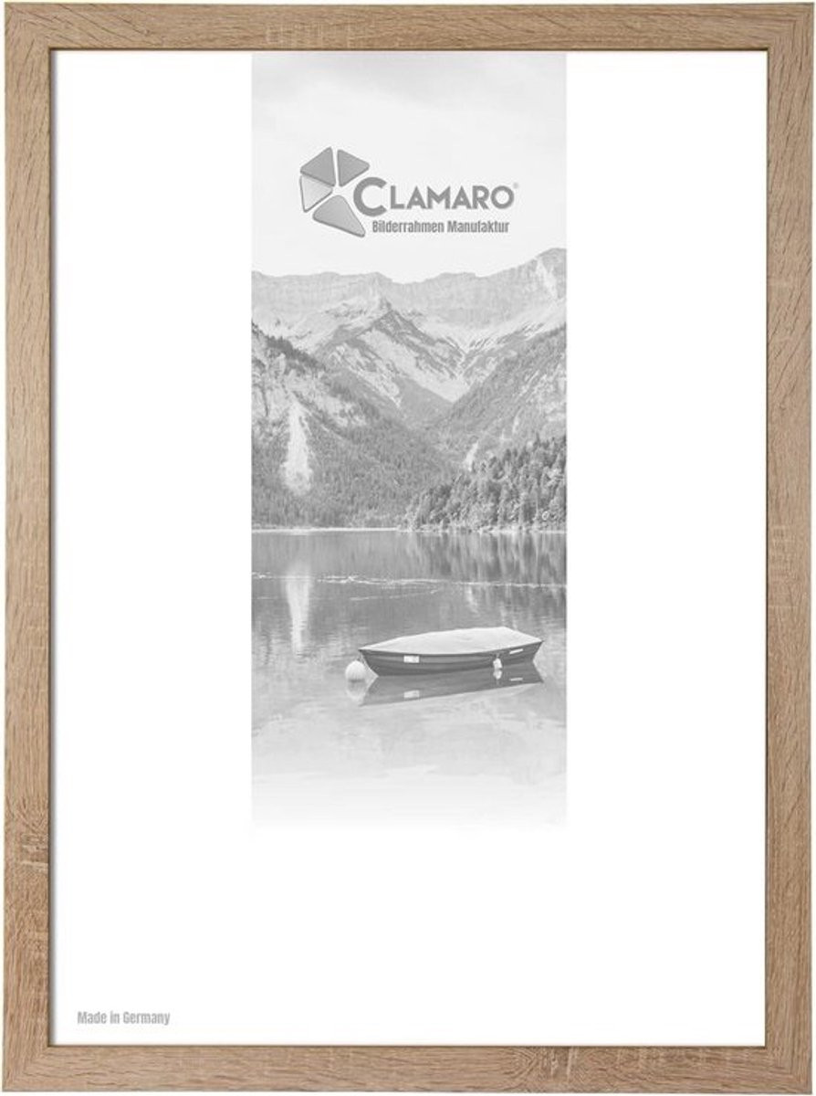 Collage Fotolijst XXL Modern Eiken Hout HDF voor 40x100 cm met Ontspiegeld Achterpaneel