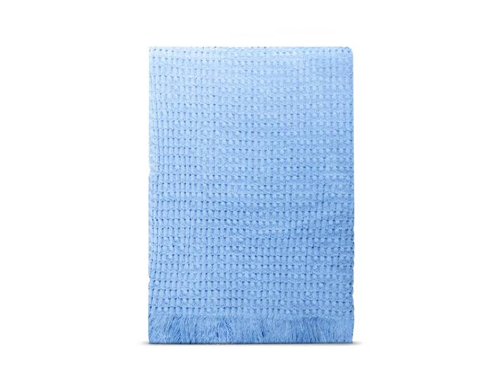 Rug Solid Couverture en coton Stockholm 130x180 cm Bleu millénaire