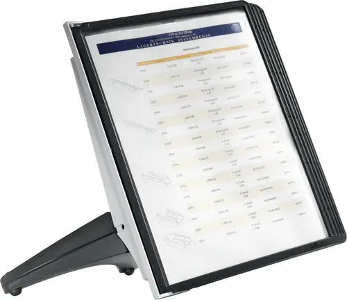 Durable Sichttafelständer SHERPA SOHO 5 - 5540 Schwarz DIN A4 Anzahl der mitgelieferten Sichttafeln 5