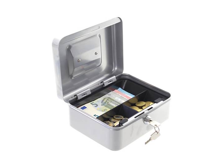 Rottner T06108 HomeStar Cash 2 Geldkassette Silber