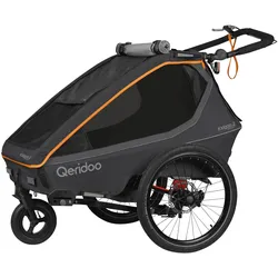 Qeridoo Fahrradanhänger Kidgoo 2 Sport FIDLOCK Edition, mehrfarbig