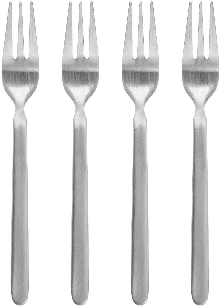 Kuchengabel BLOMUS "Stella 4 Stück", silber (silberfarben), Edelstahl, Essgabeln, Kuchengabel silberfarben Einheitsgröße