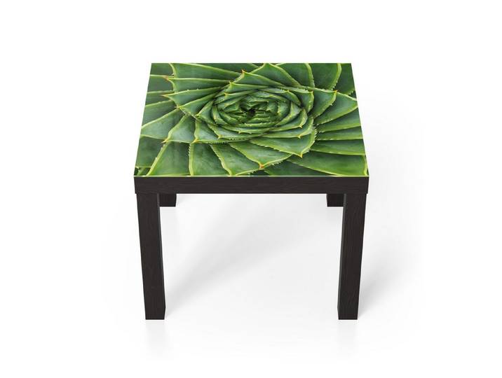 DEQORI Couchtisch 'Alchemie der Aloe', Glas Beistelltisch Glastisch modern