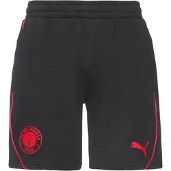 PUMA FC St. Pauli Sweatshorts Herren | Gr. S | schwarz - schwarz