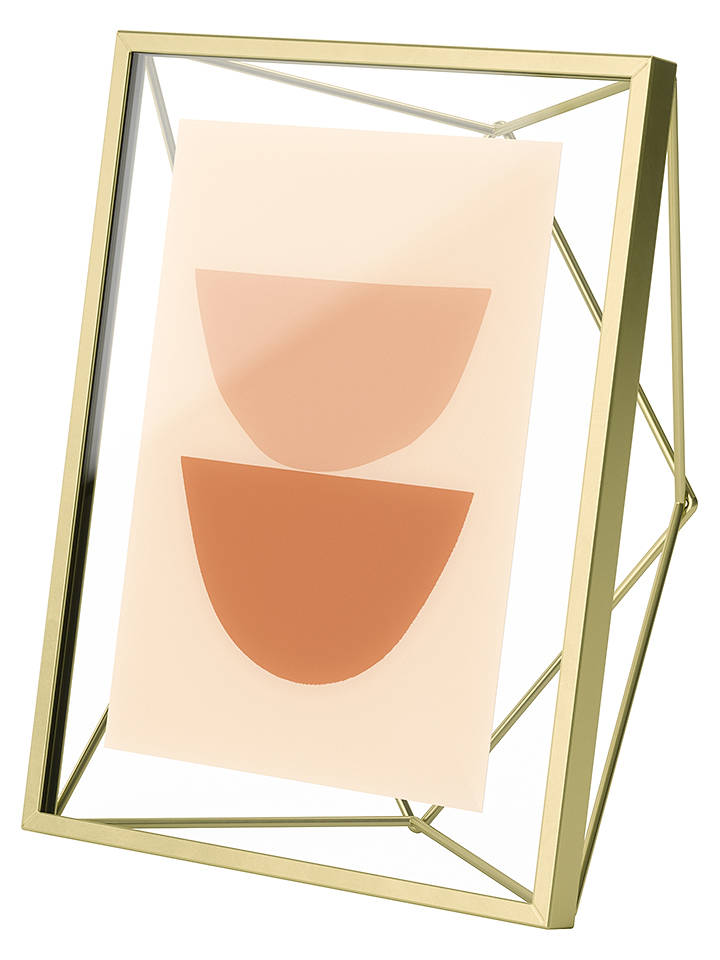 umbra Bilderrahmen "Prisma" in Messing - (B)18 x (H)23 x (T)7 cm - onesize