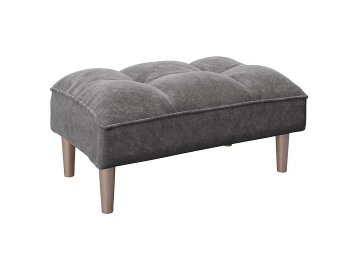Hocker Scarlett Anthrazit Samt