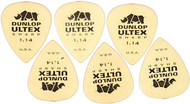 Dunlop Ultex Sharp Players Picks 1.14