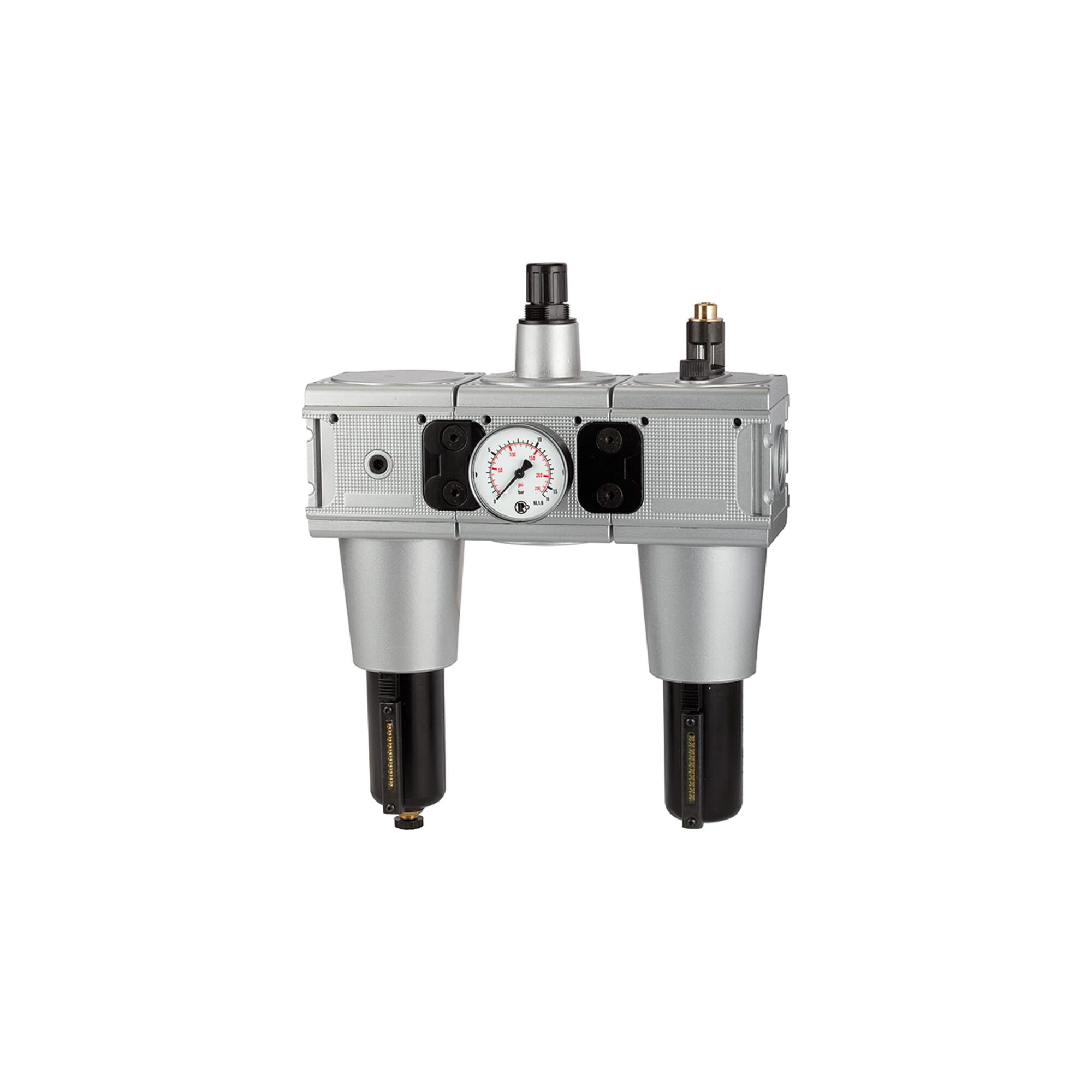 Riegler Wartungseinheit 3-tlg. »multifix« mit Metallbehälter, BG 5, G 1 (FRL 55 M-SR)