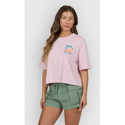 Salty Crew Travel Far Skimmer T-Shirt pink skies Gr. S