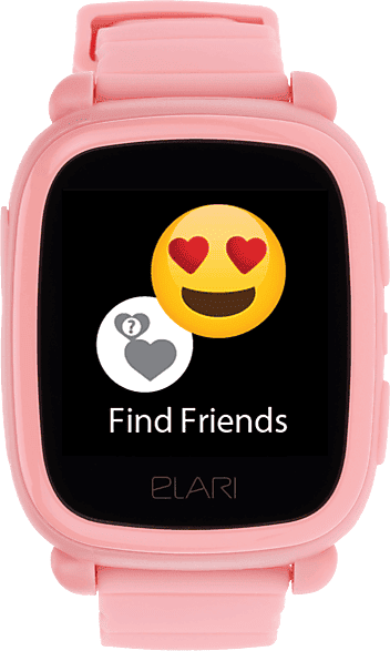 Smartwatch infantil - Elari KidPhone 2G, Talla Infantil, 1.4" Táctil IPS, USB-C, Botón SOS, Función Zonas Seguras, 450 mAh, Rosa