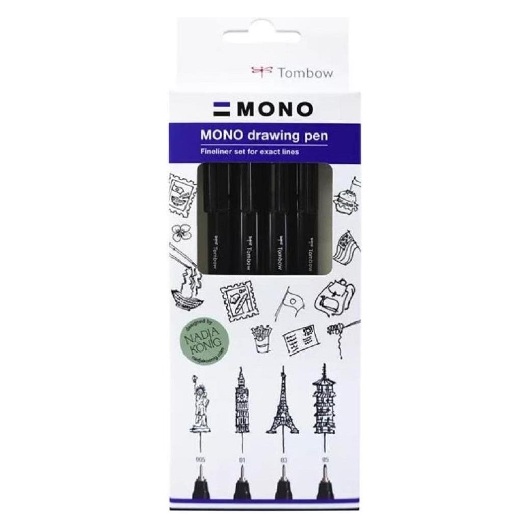 Tombow Mono Drawing Pen (4x) (WS-EFL-H-F-4P)