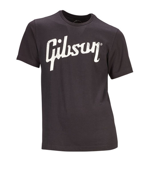 Gibson Men's T-Shirt XL nero con stampa bianca