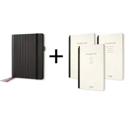 Sigel, Heft + Block, Notizbuch Conceptum flex (A5, Liniert, Harter Einband)