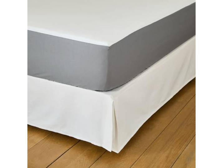 Dunlopillo - Alèse & Protège Matelas Imperméable Tencel Mesh 180x200 cm Jersey Tencel & Enduction Polyuréthane 160 g/m² - Blanc Gris clair - Bonnet extensible - Lavable 40°C
