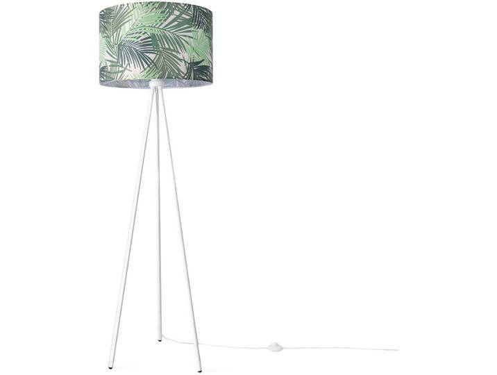 PACO HOME Stehlampe Trina Ostende , weiß, H: 148,5cm, Leuchten, Lampenschirm Büro Stativ Leselampe Deko Kinderzimmer Jungle, Stehlampe