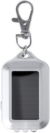 Porte-Clés Pratique Personnalisé avec Lampe Eluxo argenté