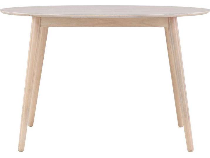 Flora table à manger Ø120cm whitewash.