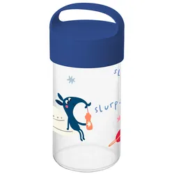 Koziol Buddy Snack Trinkflasche / Snackpot 500 ml blue space