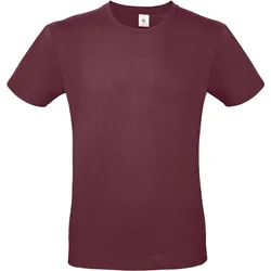 B&C Herren T-Shirt #E150 TU01T burgundy S
