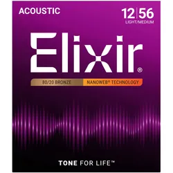 Elixir 11077 Bronze Nanoweb Light-Medium | 012-056 - Saiten Westerngitarre