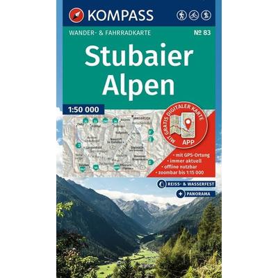 KOMPASS Wanderkarte 83 Stubaier Alpen 1:50.000, Sonstige von , KOMPASS Freytag & Berndt, 978-3-99154-411-1