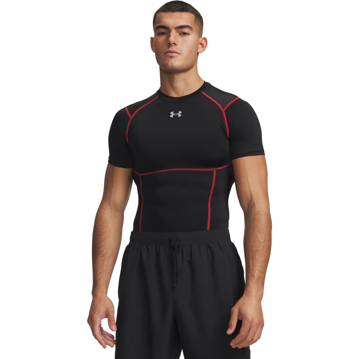 Under Armour HG Elite Comp SS black reflective (011) L 6015382-011001
