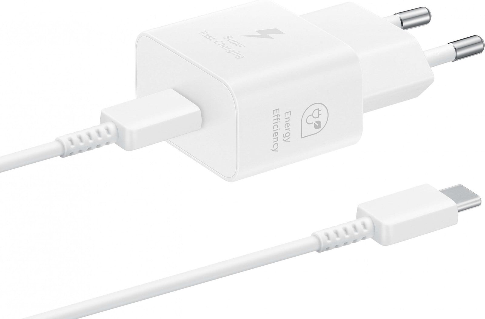 Samsung 25W USB-C Oplader met USB-C Kabel - Wit