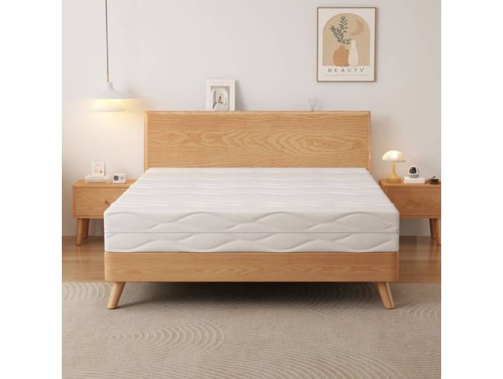 MEUBLIV Matelas 180x200cm ressorts ensachés individuellement fermeté H3 mousse et ressorts blanc + gris