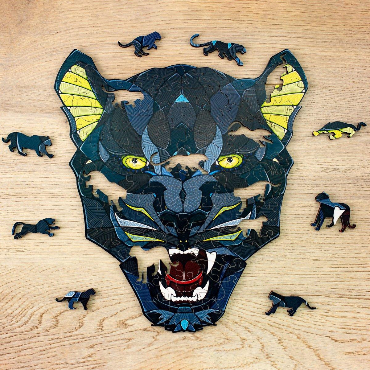 Eco-Wood-Art Houten 2D Puzzel Panter