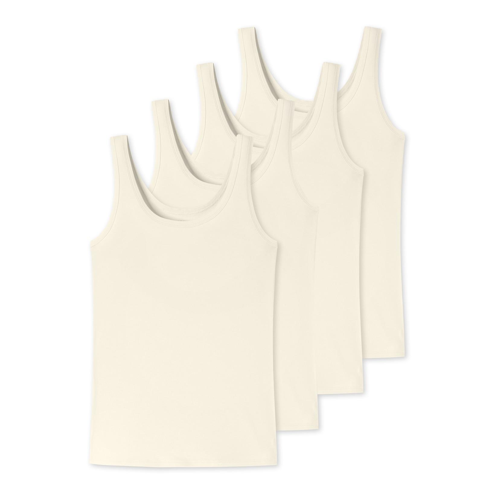 Schiesser Damen Trägertop Uncover by Schiesser 4er Pack