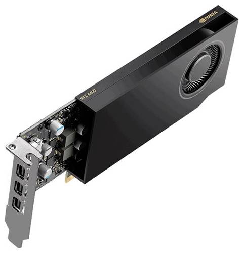 PNY Grafikkarte Nvidia RTX A400 Low Profile OEM 4GB GDDR6-RAM PCIe x8 Mini DisplayPort Low Profile