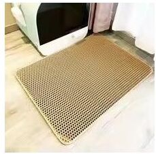 Inspired Finds Large Double Layer Waterproof EVA Cat Litter Mat For Home Cleanliness black 23.62x35.43in