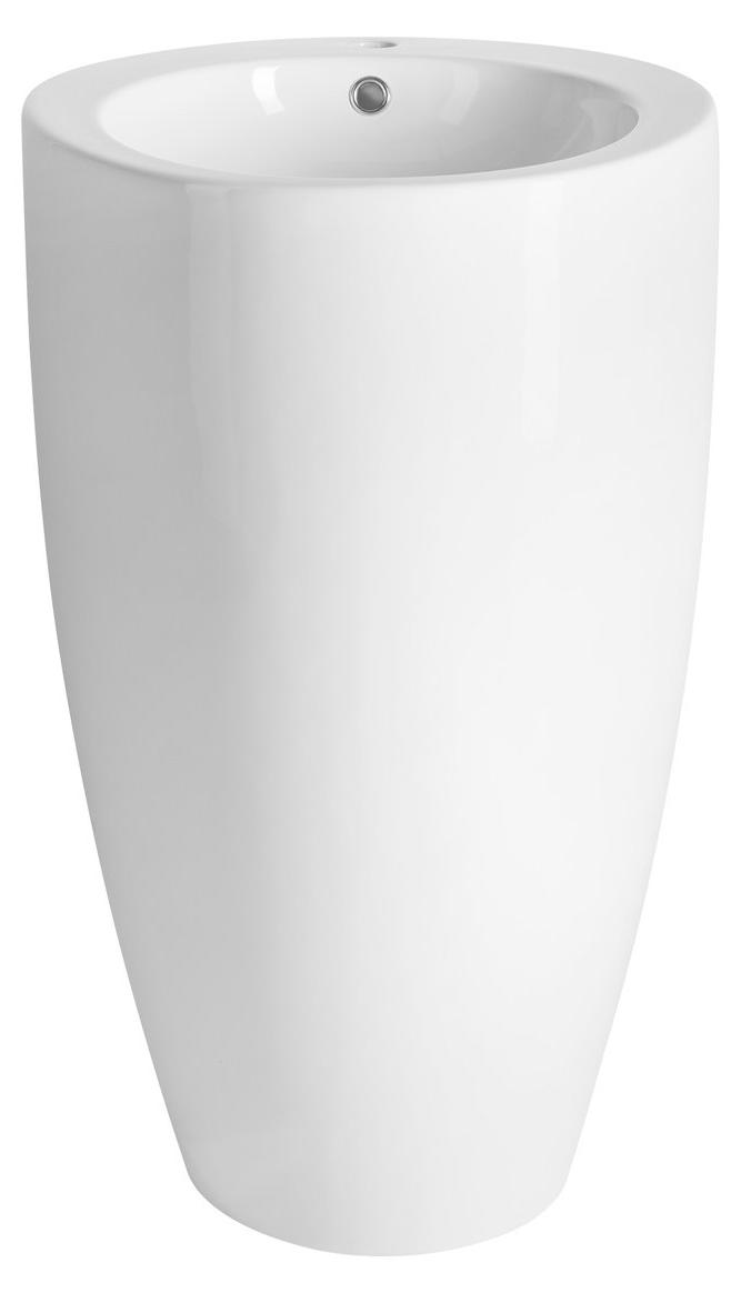 Keramik-Waschtisch ,freistehend, 50x84cm, Weiß