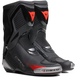 Dainese, Motorradschuhe, Torque 4 Air Motorradstiefel Schwarz / Lava-Rot 44 (Herren, 44)